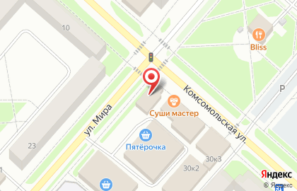 Продуктовый магазин Бальзам, продуктовый магазин в Ханты-Мансийске на карте