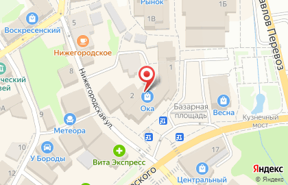 Супермаркет Пятёрочка на Базарной площади на карте