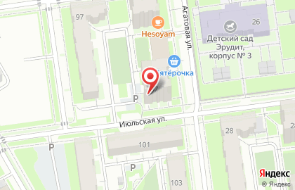 Магазин разливного пива ХмельСолод на улице Сакко и Ванцетти на карте