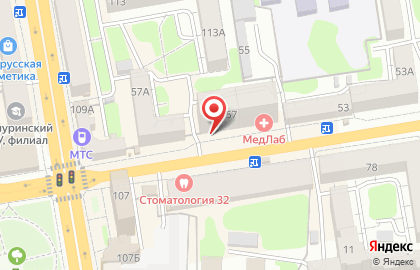 Студия бровей на Московской улице на карте