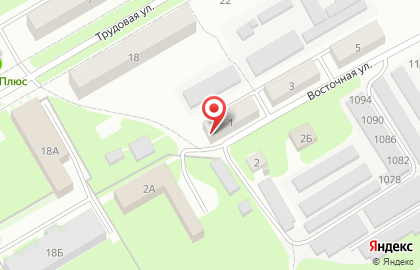 Магазин промтоваров на Восточной улице на карте