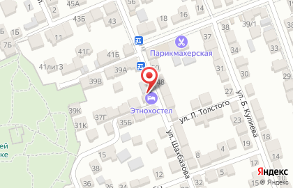 Этнохостел в Дербенте на карте