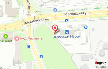 Магазин хлебобулочных изделий Муромский пекарь на Московской улице на карте