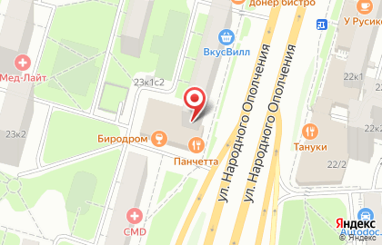 Автошкола Руль на улице Народного Ополчения на карте