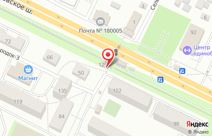 Киоск по продаже фруктов и овощей в Пскове на карте