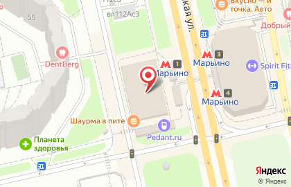 Сервисный центр IT Genius на метро Марьино на карте