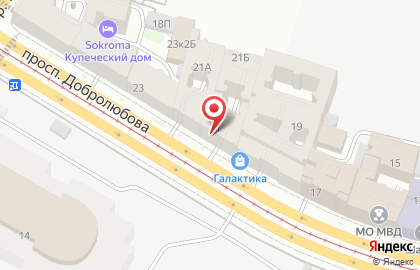 Школа танцев Non-stop на проспекте Добролюбова на карте