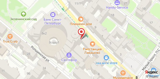 Автошкола Светофор на Большой Зелениной улице на карте