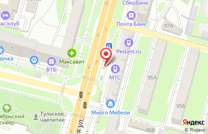 Киоск по продаже печатной продукции Роспечать на Октябрьской улице на карте