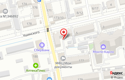 Торгово-монтажная компания на улице Луначарского на карте