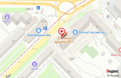Магазин кондитерских изделий Грезы в Центральном районе на карте