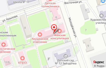 Женская консультация Новоалтайская городская больница на Молодёжной улице на карте