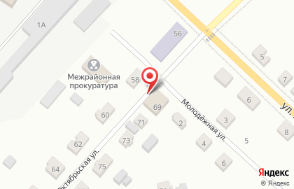 Агентство ритуальных услуг на Октябрьской улице на карте