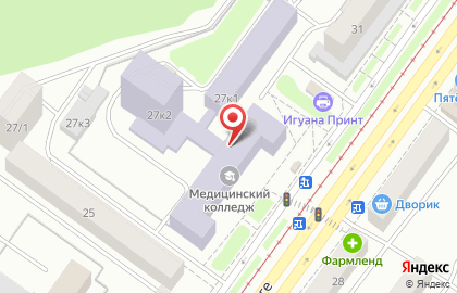 Башкирский медицинский колледж на улице Рихарда Зорге на карте