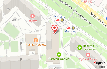 КОРАЛ ТРЕВЕЛ в Митино на карте