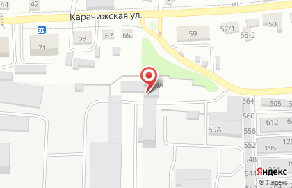 Мастерская шиномонтажа в Советском районе на карте