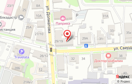 Агентство недвижимости Вариант на улице Свердлова на карте