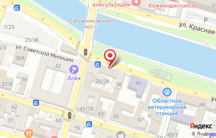 Юридическая фирма на улице Красная Набережная на карте