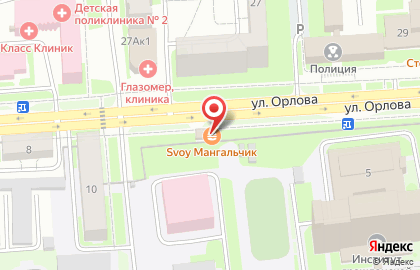 Продуктовый магазин в Ленинском районе на карте