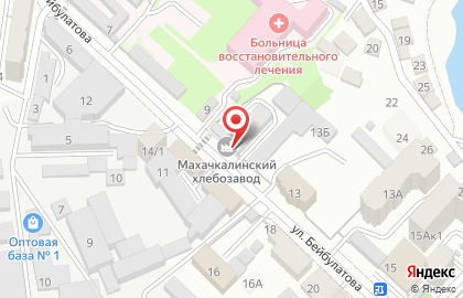 Пекарня Махачкалинский хлебзавод Дагпотребсоюза на карте