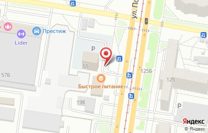 Шиномонтажная мастерская на Взлетной, 57в на карте