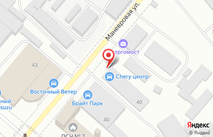 Автосалон Chery Центр на Маневровой на карте