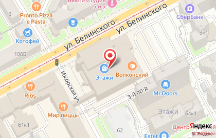 Еврочехол на улице Белинского на карте