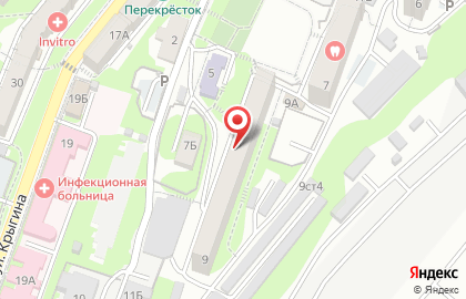 Продуктовый магазин Девяточка в Фрунзенском районе на карте