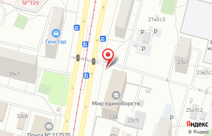Киоск печатной продукции Центропечать в Центральном Чертаново на карте