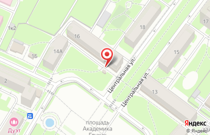 Киоск по продаже печатной продукции Полюс на Центральной улице на карте