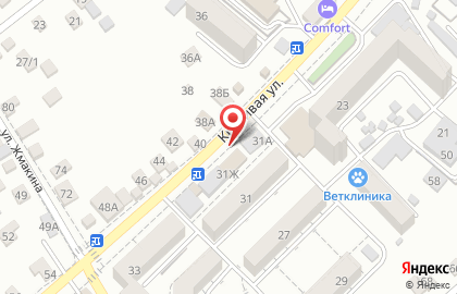 Киоск по продаже печатной продукции Союзпечать на Красивой улице на карте