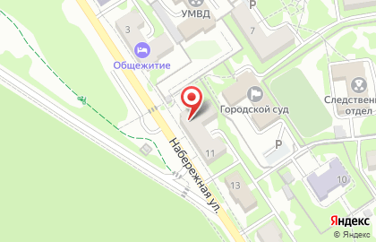 Автошкола Вираж на Набережной улице на карте