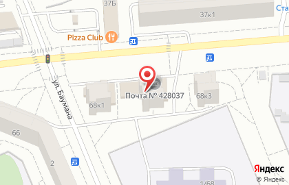 Почтовое отделение №37 на улице Ленинского Комсомола на карте