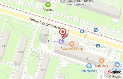 Лавка разливного пива Пивоваръ на Ленинградском проспекте, 104а на карте