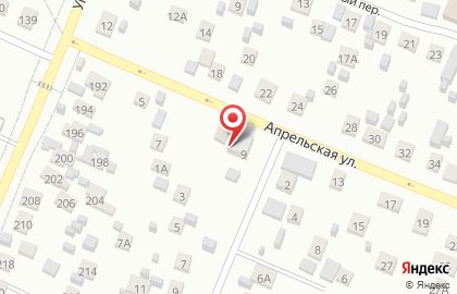 Сауна на Апрельской на карте