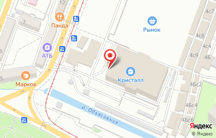 Торговый центр Кристалл в Ленинском районе на карте