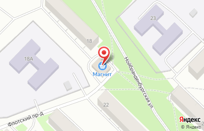 Супермаркет Магнит на Нойбранденбургской улице на карте