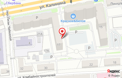 Магазин детской одежды на ул. Калинина, 17 на карте