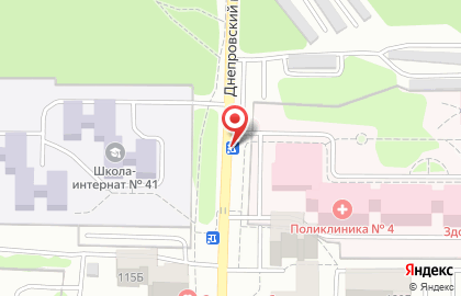 Киоск по продаже печатной продукции РостДонПечать в Днепровском переулке на карте