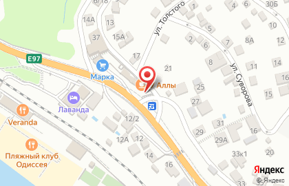 Пивной бар в Сочи на карте