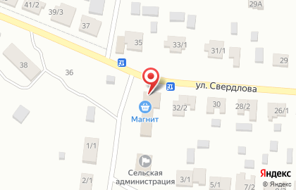 Продуктовый магазин Лукошко в переулке Свердлова на карте