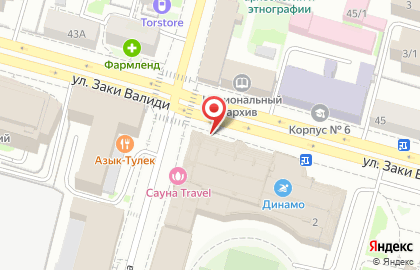 Динамо-Уфа на карте