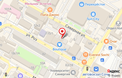 Салон красоты Очарование в Центральном районе на карте