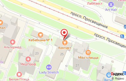 Бар Контакт бар в Санкт-Петербурге на карте