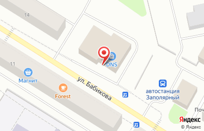 Магазин Импульс на улице Бабикова на карте