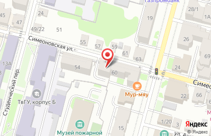 Санитарно-эпидемиологическая служба на Симеоновской улице на карте
