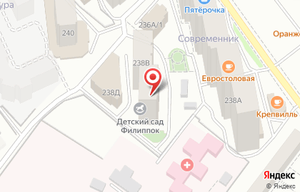 Филиппок на улице Советской Армии на карте