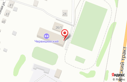 Центр физкультурной и спортивной работы Тюменского муниципального района на Трактовой улице на карте