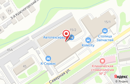 Автоинтерьер в Заельцовском районе на карте