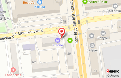 Кафе быстрого питания Шаурмафия на улице Циолковского на карте